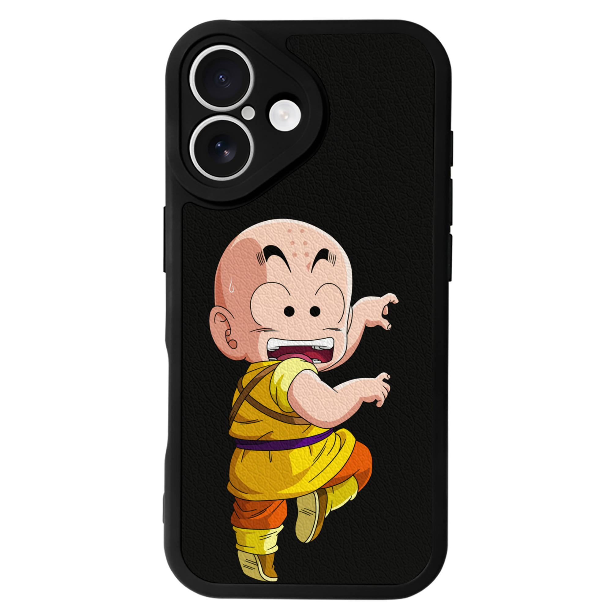 （画像用） ドラゴンボール クリリン DRAGON BALL krillin 【iPhone 16シリーズ対応】シリコンスマホケース（レザー調） 材質：シリコン
